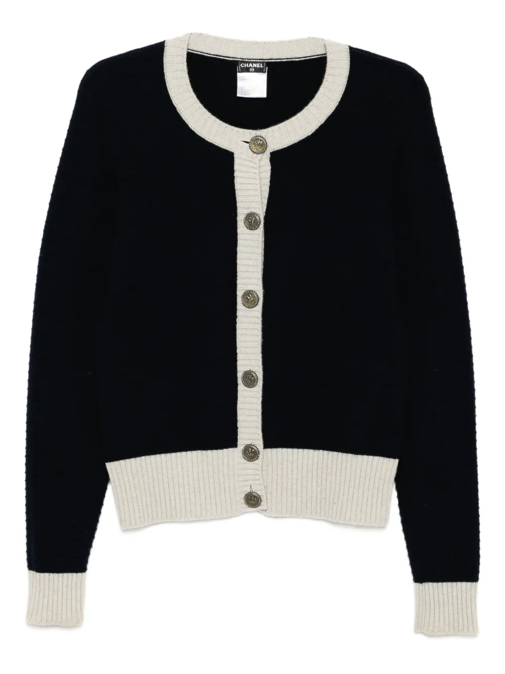 2008 crew-neck cardigan