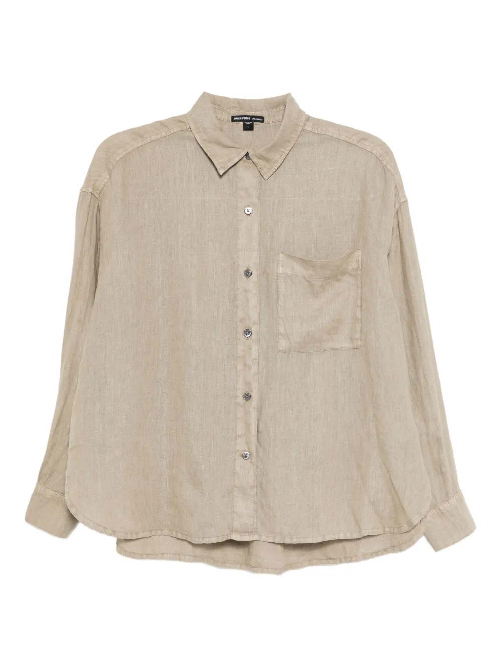 James Perse Overhemd met lange mouwen Beige