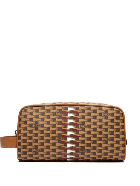 Bally Pennant-pattern wash bag