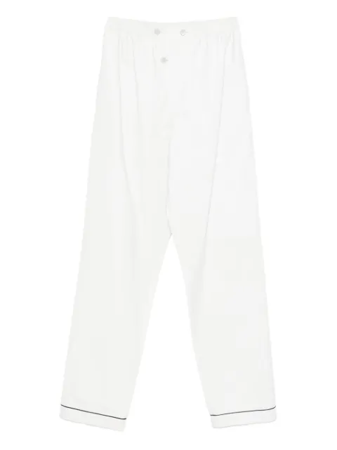 Prada button-fastening cupro trousers