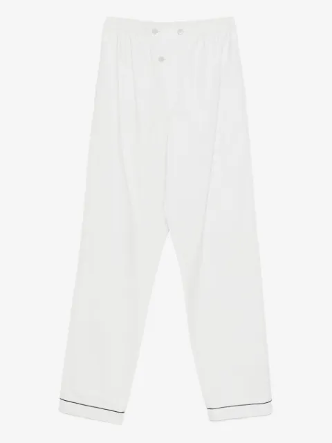 Prada Pantaloni in cupro con bottoni