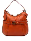 Gucci Pre-Owned 2016-2025 Medium Leather Running satchel - Orange