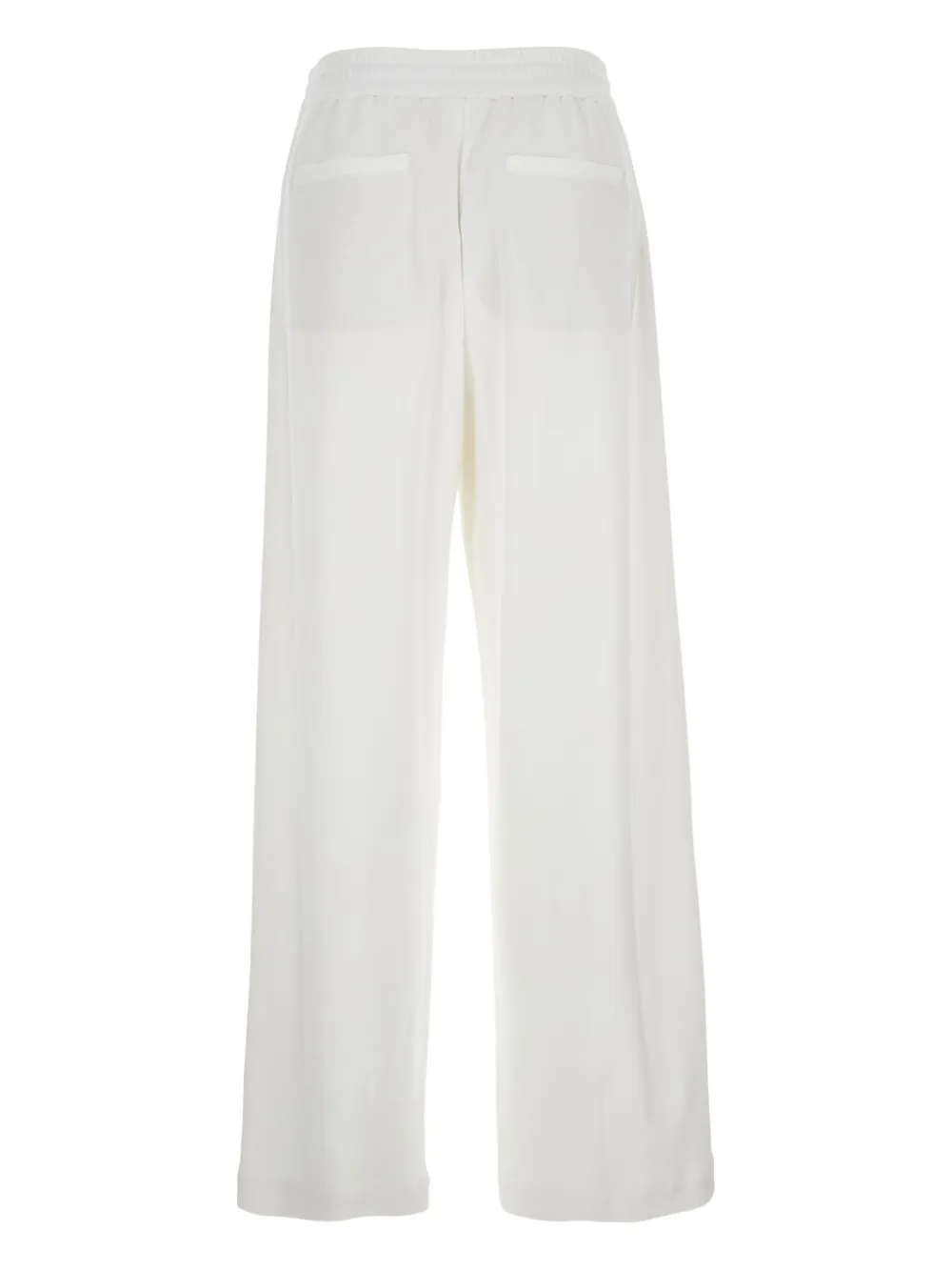 Brunello Cucinelli Broek met elastische taille Wit