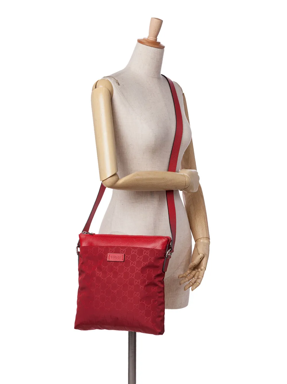 Gucci Pre-Owned 2016-2025 GG 나일론 플랫 메신저 크로스 백 | Pre-Owned | Image 2