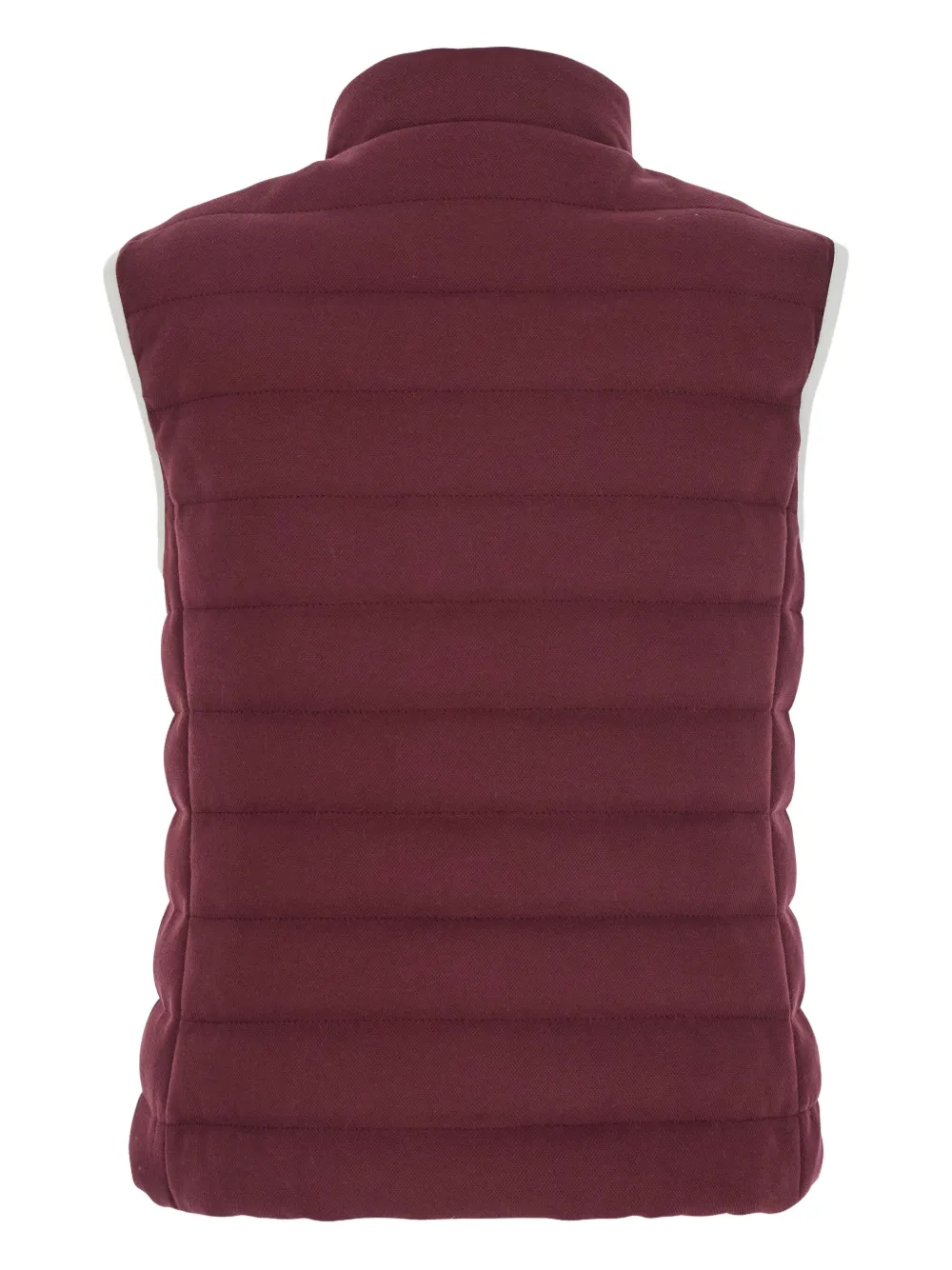 Brunello Cucinelli Bodywarmer met logoplakkaat Rood