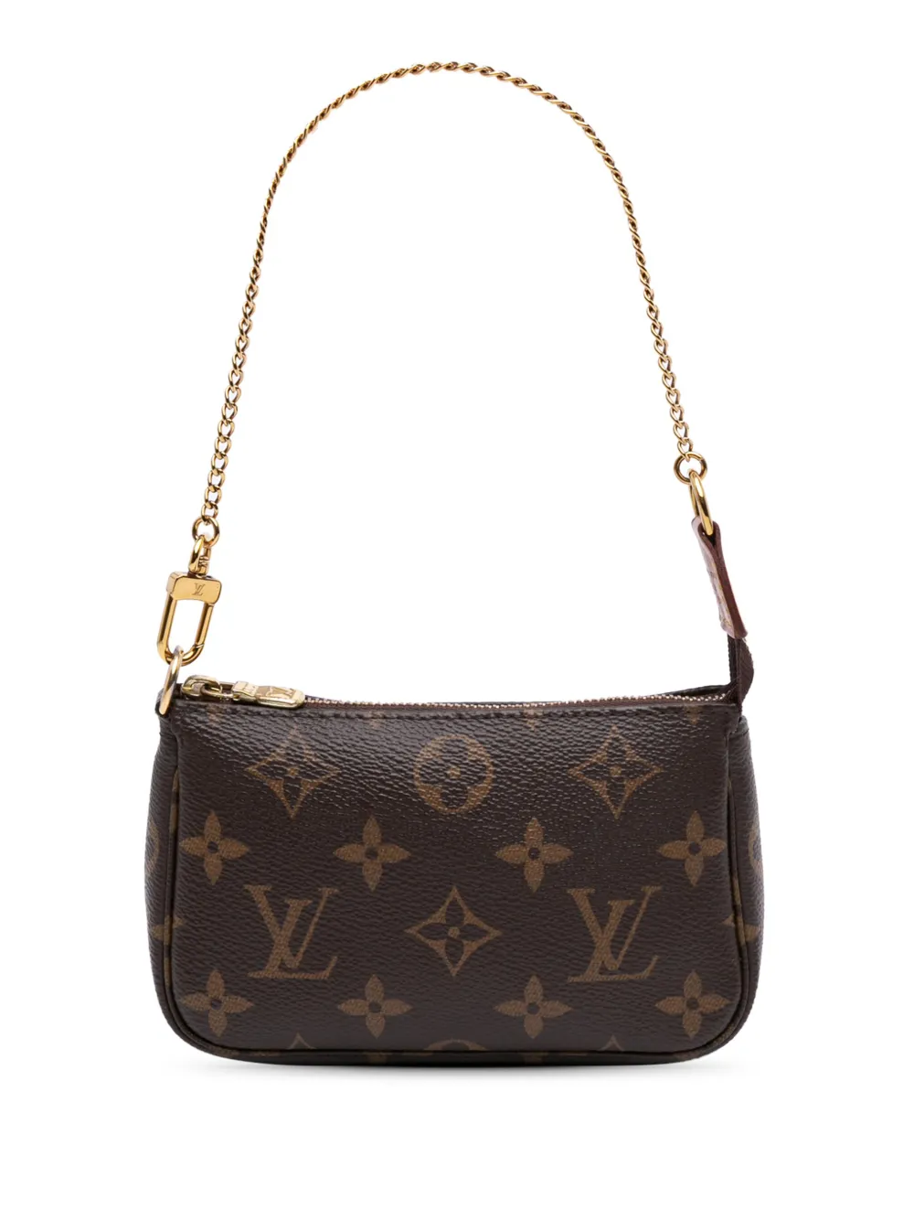 Louis Vuitton Pre-Owned 2020 モノグラム ミニ ポシェット アクセソワール ハンドバッグ - ブラウン Louis Vuitton Pre-Owned 2020 モノグラム ミニ ポシェット アクセソワール ハンドバッグ - ブラウン