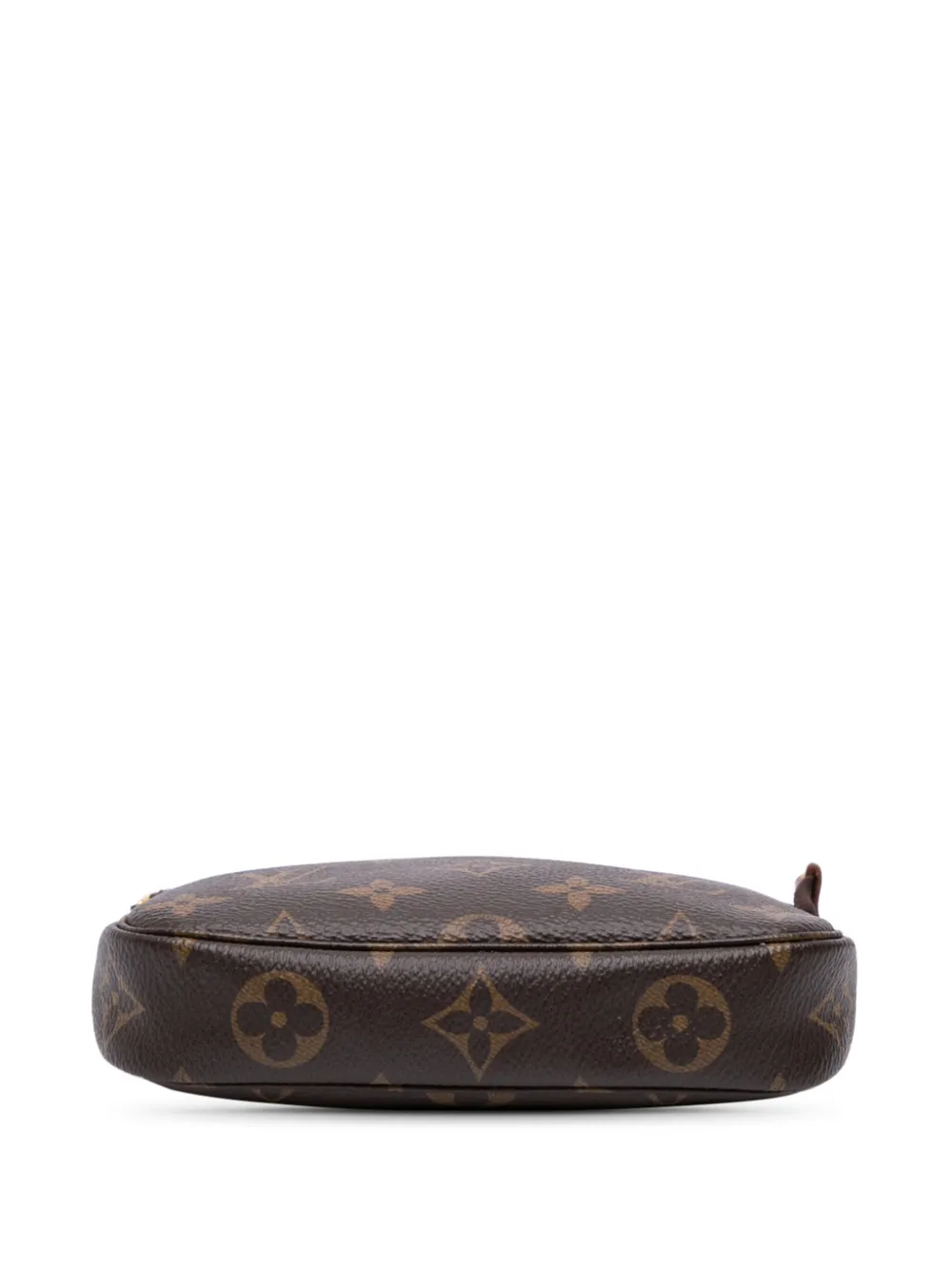 Pre-owned Louis Vuitton 2020 Monogram Mini Pochette Accessoires Handbag In Brown