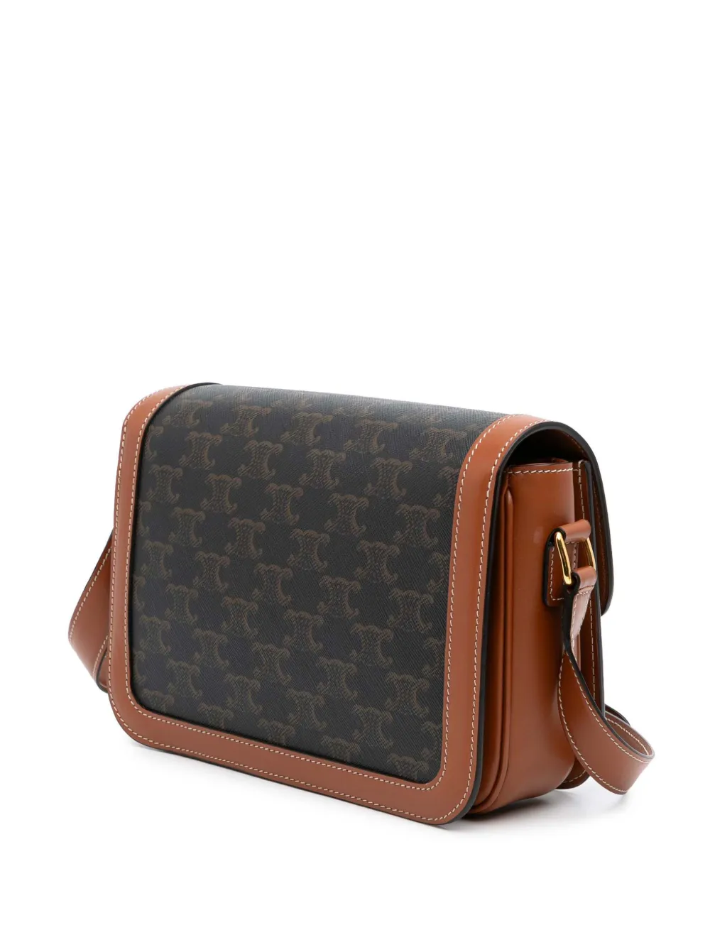 Pre-owned Celine 2021 Classique Triomphe Coated Canvas Triomphe Crossbody Bag