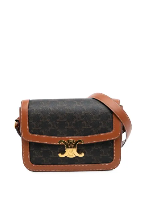 Céline Pre-Owned 2021 Classique Triomphe Coated Canvas Triomphe crossbody bag