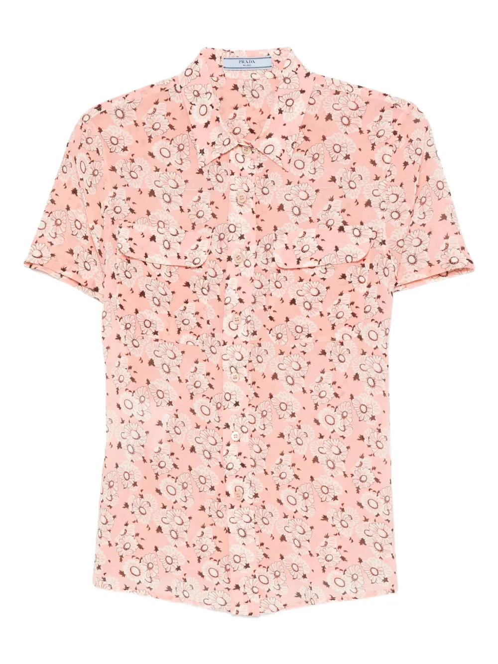 Prada floral-print blouse Roze