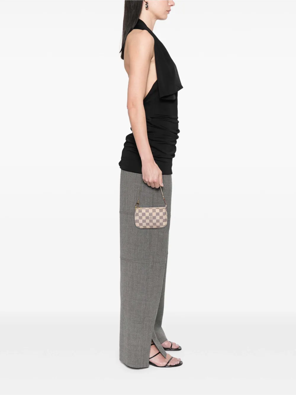 Louis Vuitton Pre-Owned 2019 Damier Azur Mini Pochette Accessoires handbag | Pre-Owned | Image 2