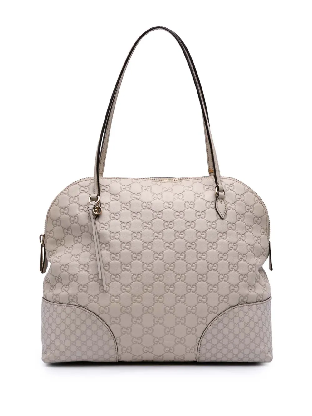 Gucci Pre-Owned 2016-2025 ミディアム グッチシマ ブリー ドーム ハンドバッグ - ホワイト Gucci Pre-Owned 2016-2025 ミディアム グッチシマ ブリー ドーム ハンドバッグ - ホワイト