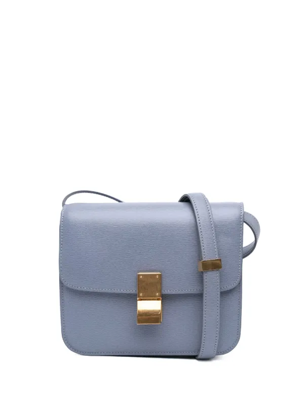 CELINE ショルダーバッグ ホワイト/ブルー CELINE セリーヌ ショルダーバッグ/MEDIUM TILLY BAG レディース