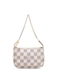 Louis Vuitton Pre-Owned 2010 Damier Azur Mini Pochette Accessoires handbag - White