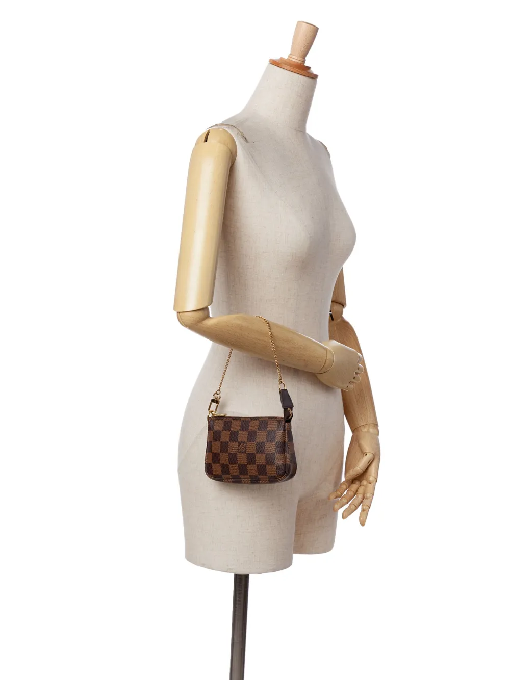 Louis Vuitton Pre-Owned 2018 Damier Ebene Mini Pochette Accessoires handbag | Pre-Owned | Image 2