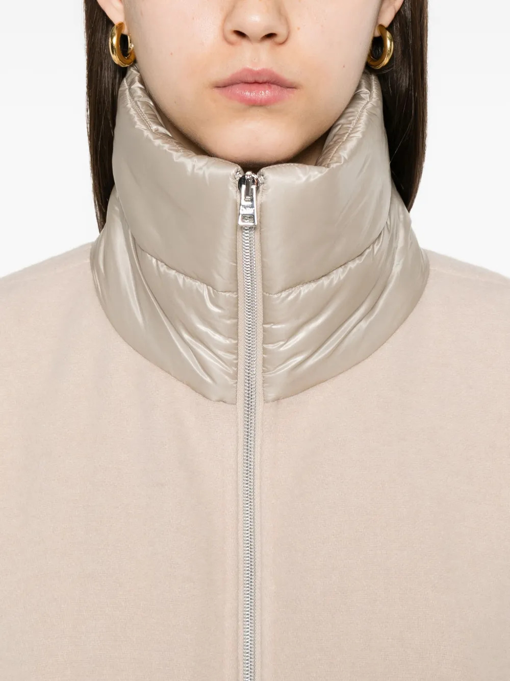 Herno Resort short-sleeve poncho Beige