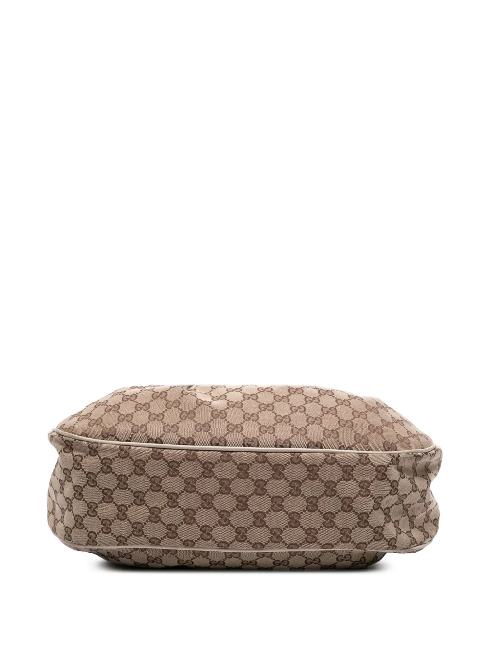 Pre-owned Gucci 2016-2025 Medium Gg Canvas Sukey Shoulder Bag In Brown