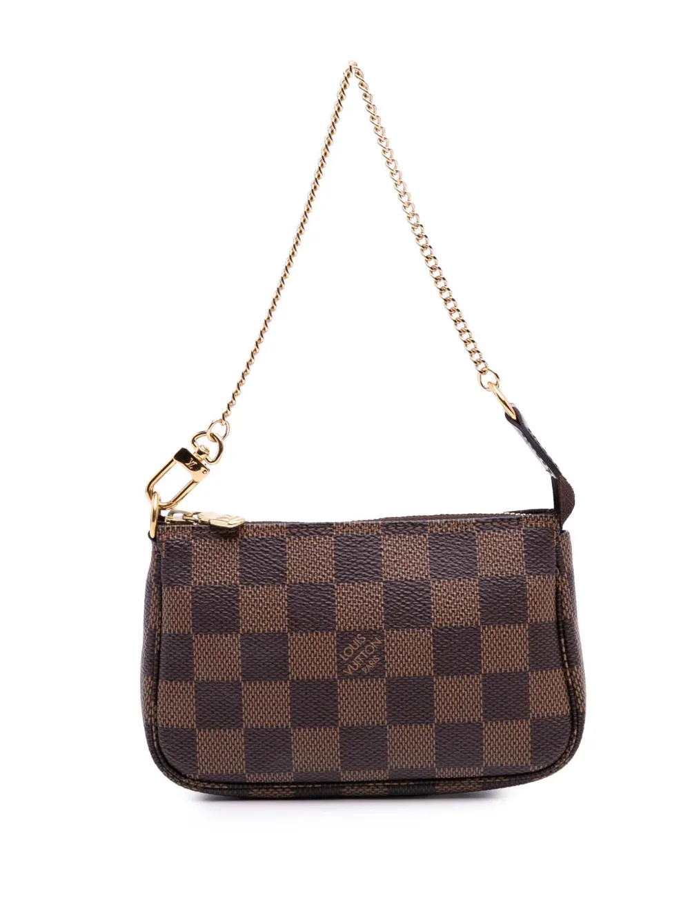 Louis Vuitton Pre-Owned 2020 ダミエ エベヌ ミニ ポシェット アクセソワール ハンドバッグ - ブラウン Louis Vuitton Pre-Owned 2020 ダミエ エベヌ ミニ ポシェット アクセソワール ハンドバッグ - ブラウン