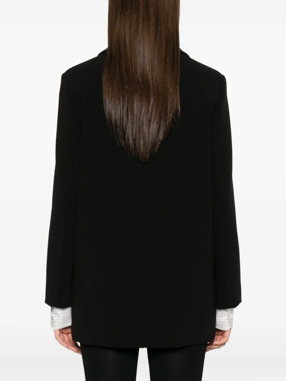 Max Mara double-breasted blazer Zwart