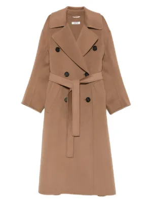 Max Mara Trench Coat De Lã Virgem | Neutro | FARFETCH BR
