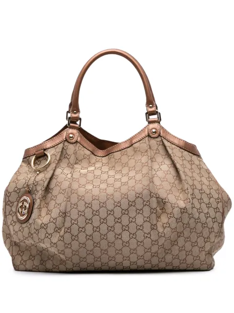 Gucci Pre-Owned 2016-2025 Large GG Canvas Sukey tote bag