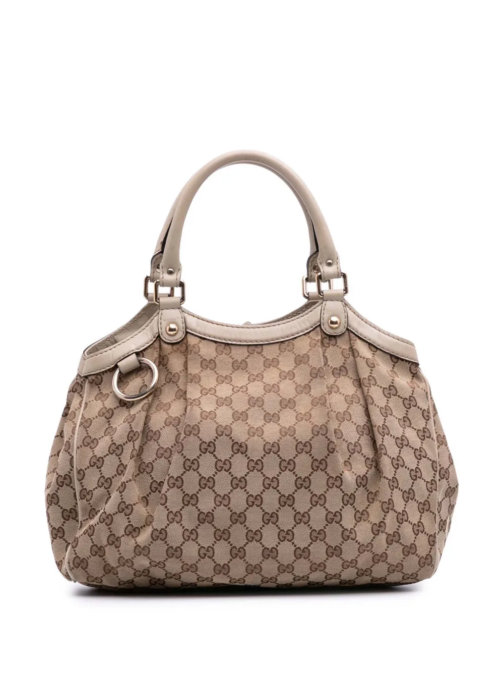Gucci Pre-Owned 2016-2025 ミディアム GGキャンバス スーキーハンドバッグ - ブラウン Gucci Pre-Owned 2016-2025 ミディアム GGキャンバス スーキーハンドバッグ - ブラウン