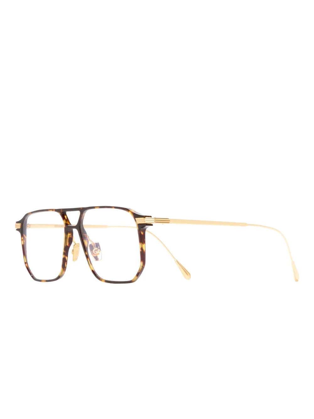 Cutler & Gross 0006 bril met schildpadschild design Bruin