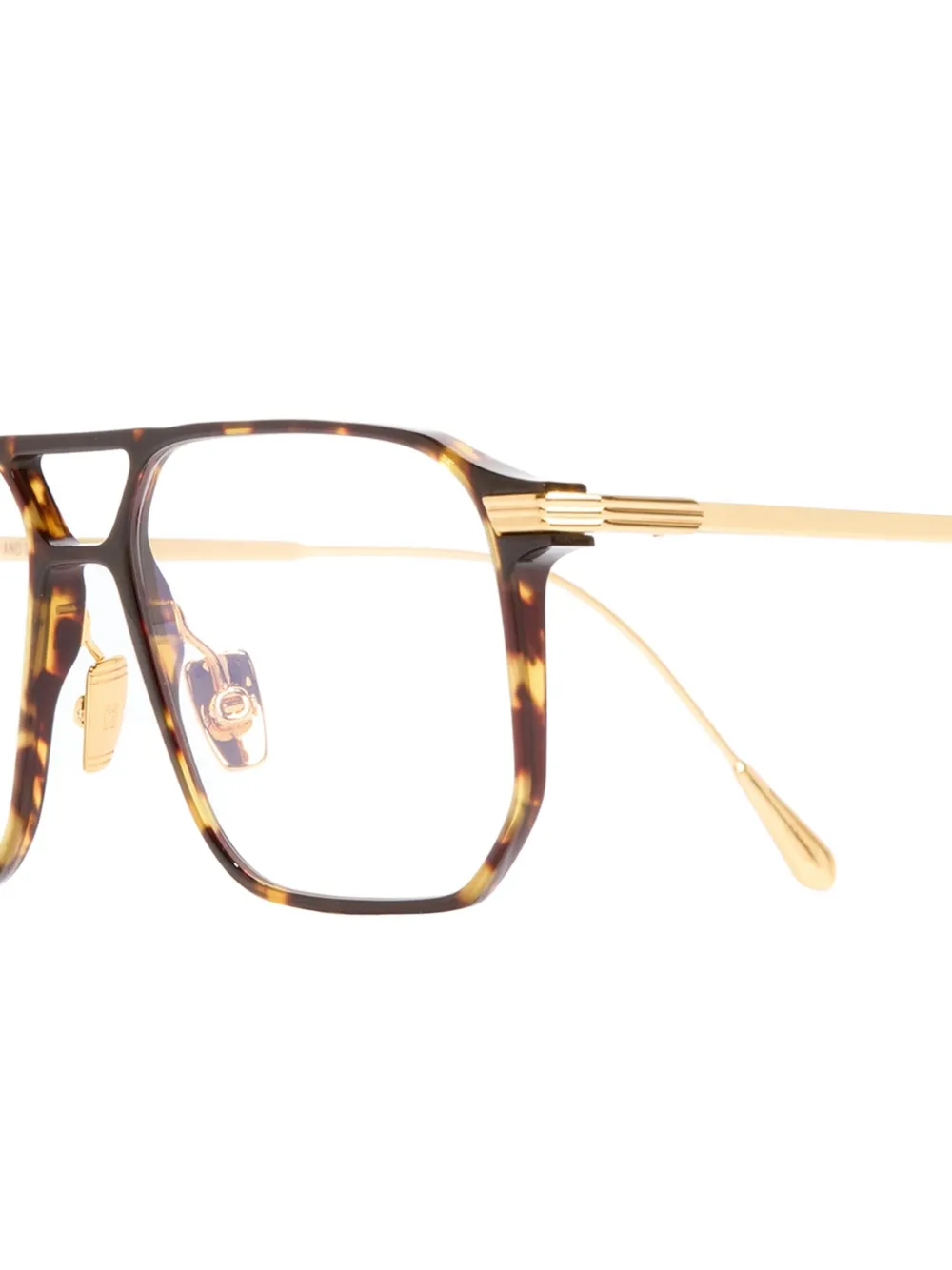 Cutler & Gross 0006 bril met schildpadschild design Bruin