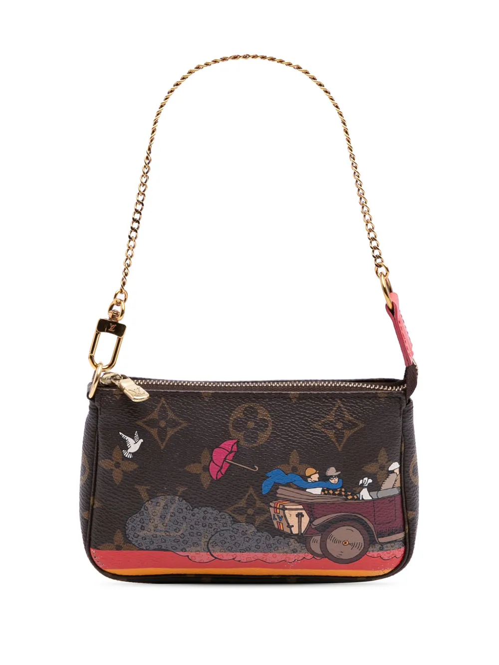 Louis Vuitton Pre-Owned 2015 モノグラム エヴァジオン イリュストレ ミニ ポシェット アクセソワール Louis Vuitton Pre-Owned 2015 モノグラム エヴァジオン イリュストレ ミニ ポシェット アクセソワール