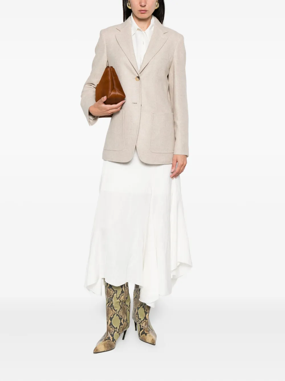 Max Mara single-breasted blazer Beige