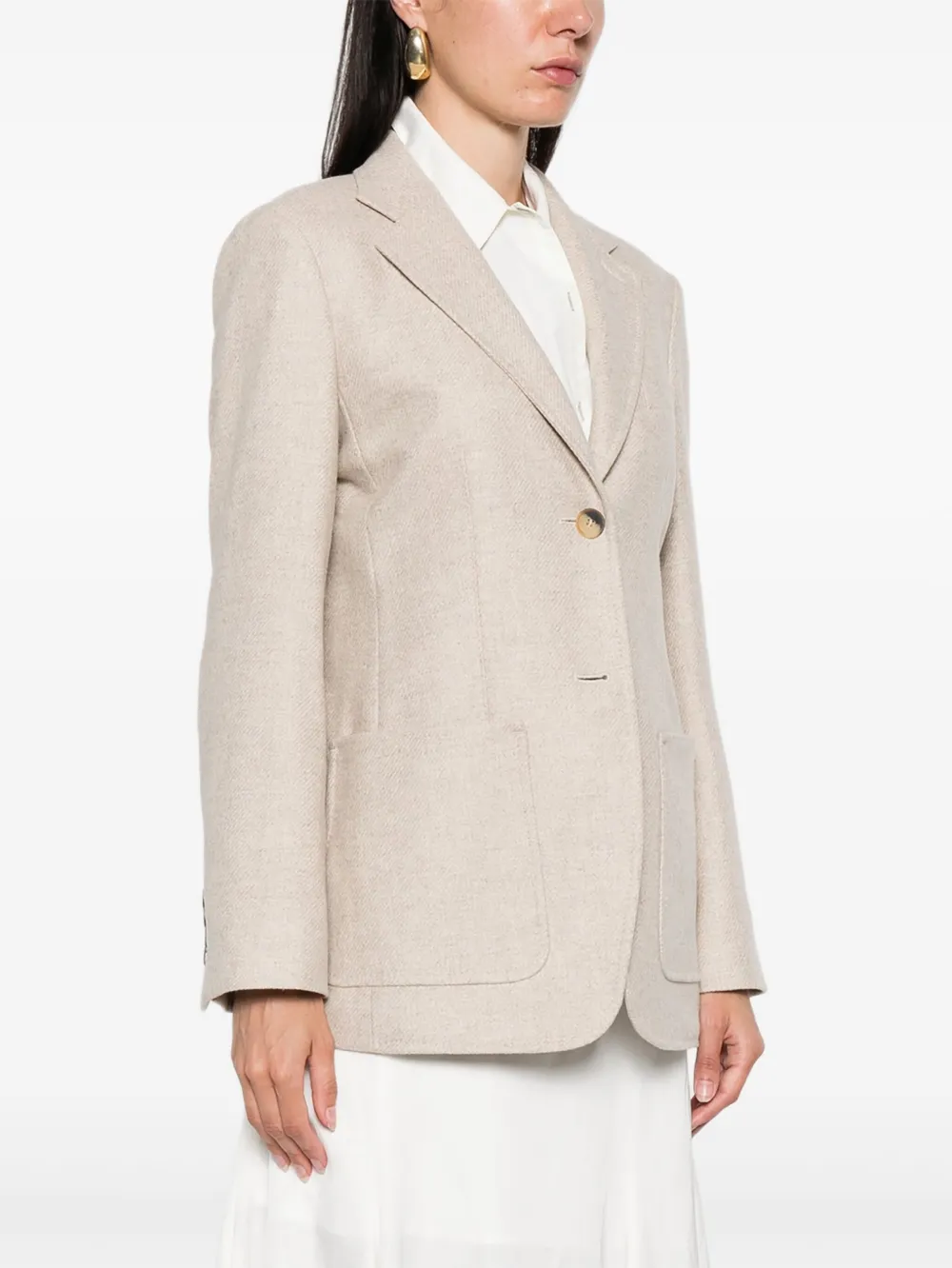 Max Mara single-breasted blazer Beige