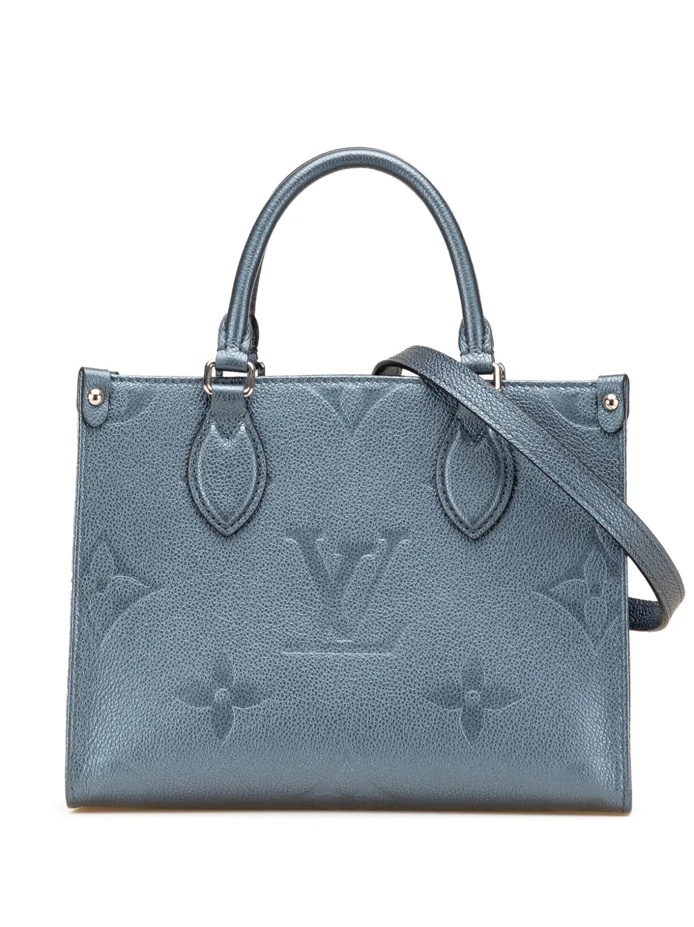 Louis Vuitton Pre-Owned 2021-2025 メタリック モノグラム ジャイアント アンプラント オンザゴーPM Louis Vuitton Pre-Owned 2021-2025 メタリック モノグラム ジャイアント アンプラント オンザゴーPM