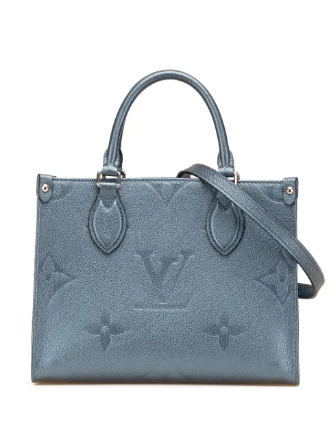 Louis Vuitton Pre-Owned 2021-2025 Metallic Monogram Giant Empreinte Onthego PM satchel