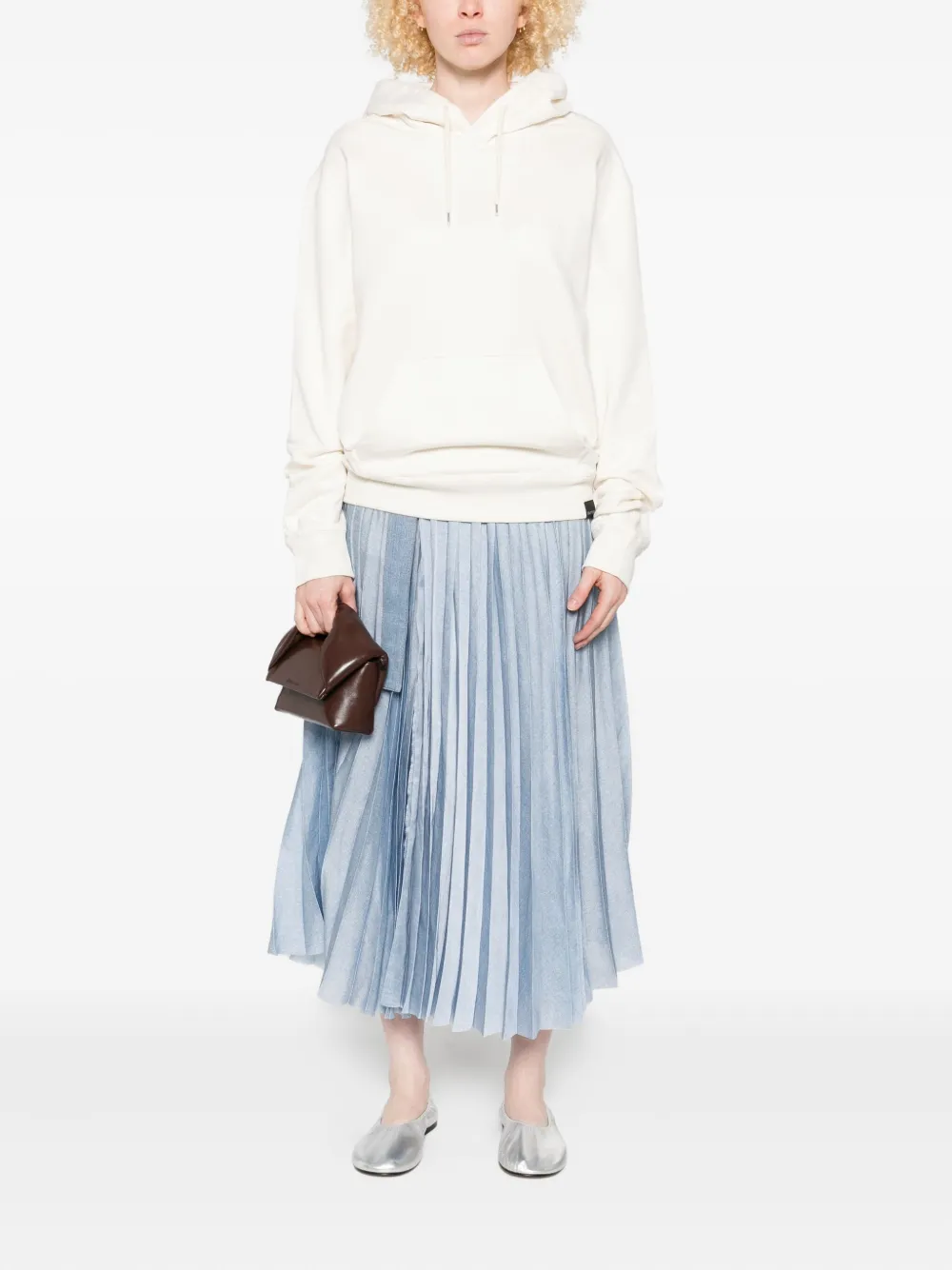 Courrèges hooded pocket top Beige