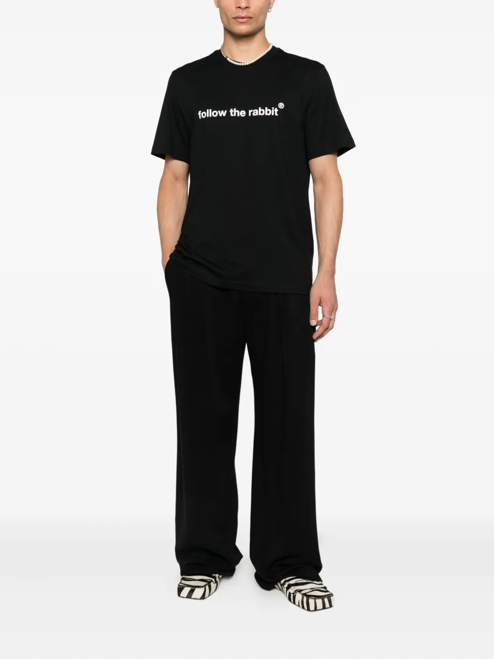 MSGM graphic-print T-shirt - Zwart