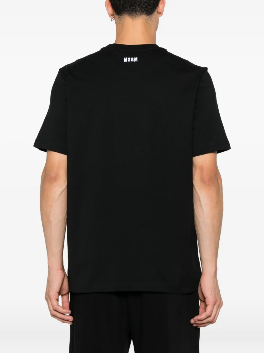 MSGM T-shirt met grafische print Zwart