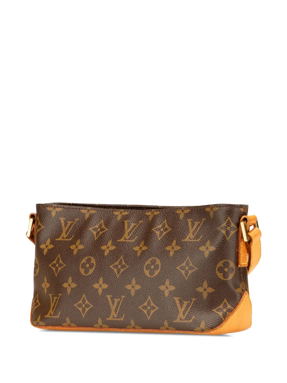 Pre-owned Louis Vuitton 2000 Monogram Trotteur Crossbody Bag In Brown