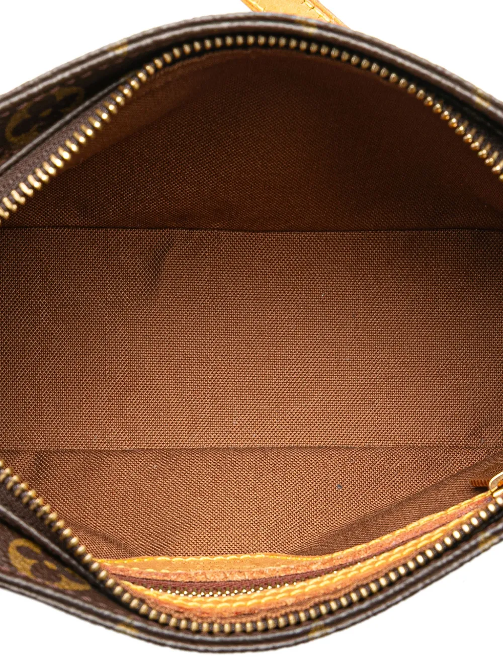 Pre-owned Louis Vuitton 2000 Monogram Trotteur Crossbody Bag In Brown