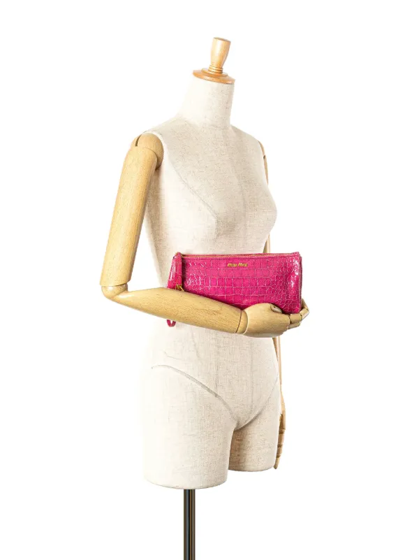 バッグ Miu Miu Archive Bijou Patent Clutch Bag Miu Miu Archive Bijou Patent Clutch Bag（Miu miu bijou