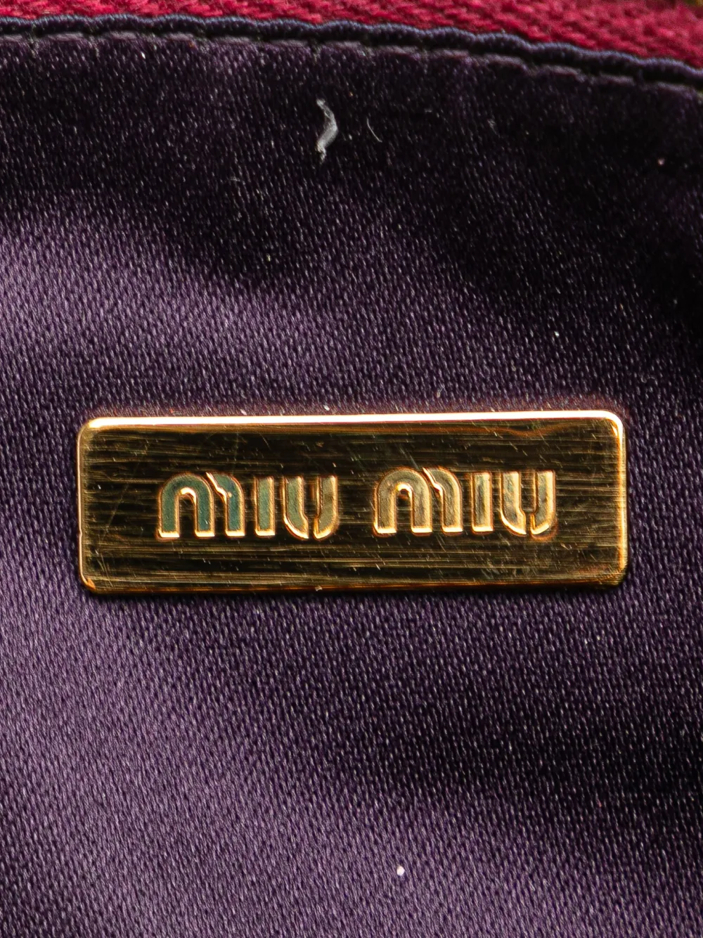 バッグ Miu Miu Archive Bijou Patent Clutch Bag Miu Miu Pre-Owned 2010-2025 Croc Embossed Patent Wristlet