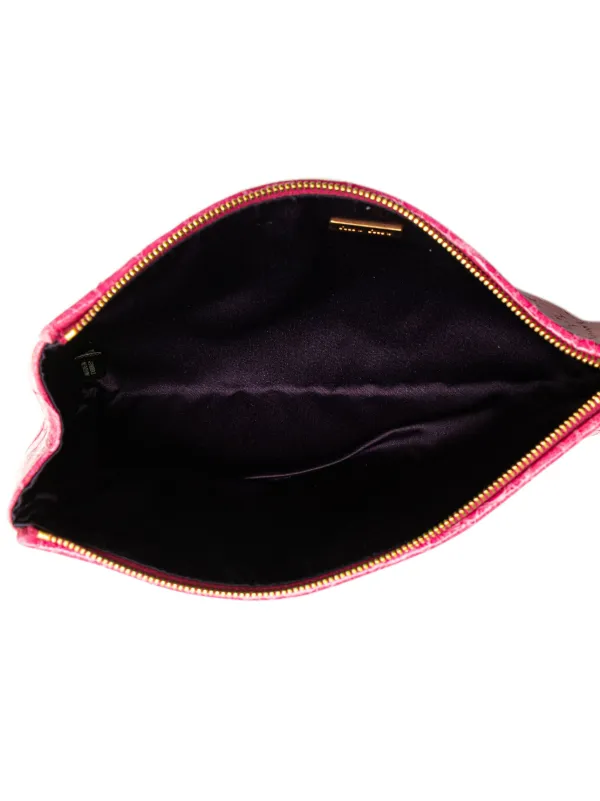 バッグ Miu Miu Archive Bijou Patent Clutch Bag Miu Miu Pre-Owned 2010-2025 Croc Embossed Patent Wristlet