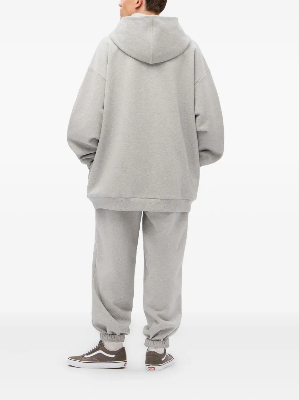 Monochrome Logo-detailed Hoodie In Gray