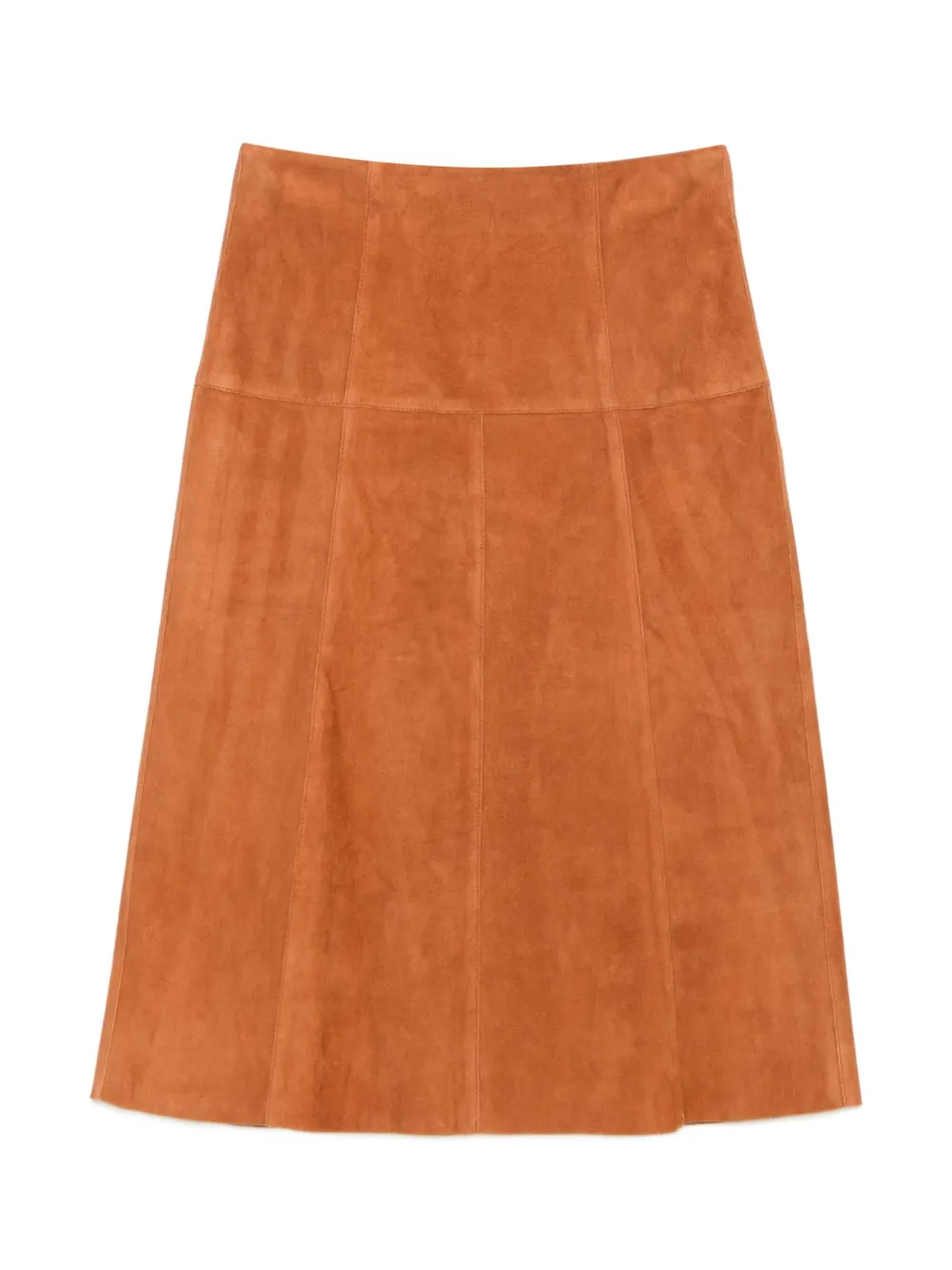 ISABEL MARANT suede A-line skirt Bruin