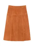 ISABEL MARANT suede A-line skirt - Brown