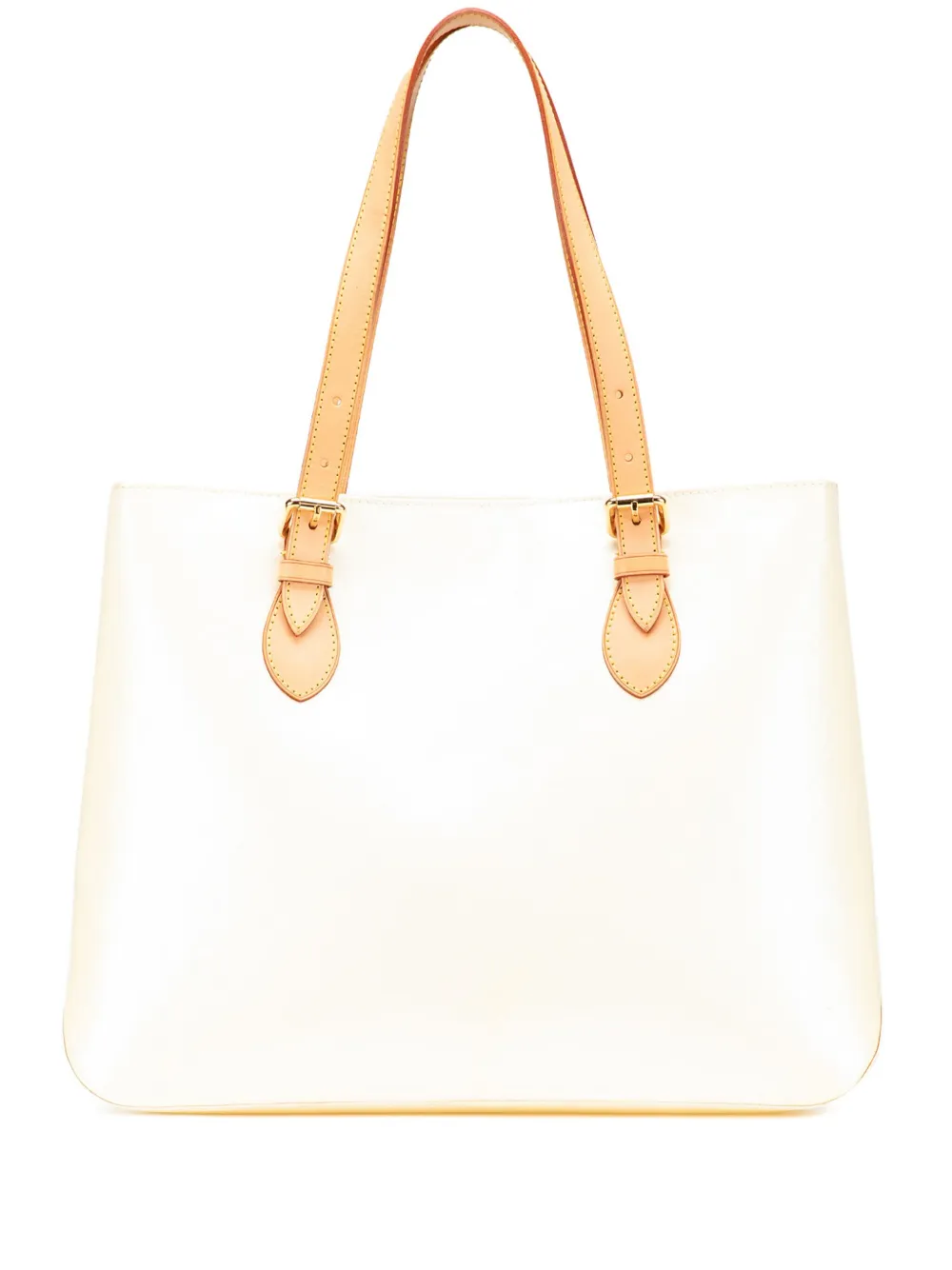 Louis Vuitton Pre-Owned 2006 モノグラム ヴェルニ ブレントウッド トートバッグ - ホワイト Louis Vuitton Pre-Owned 2006 モノグラム ヴェルニ ブレントウッド トートバッグ - ホワイト