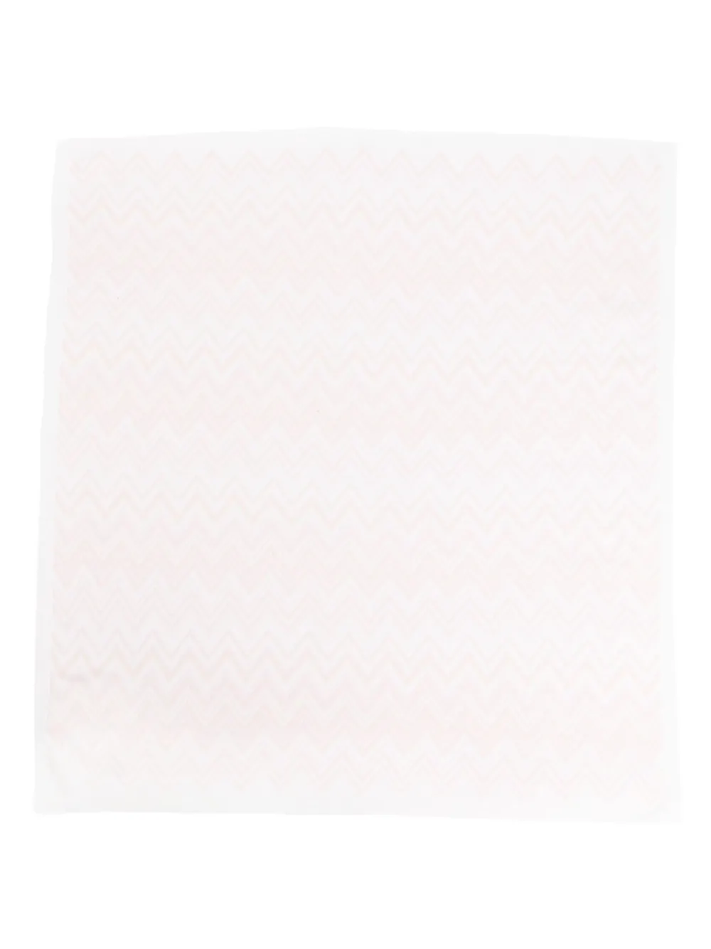 Missoni Kids zigzag-pattern baby blanket Wit