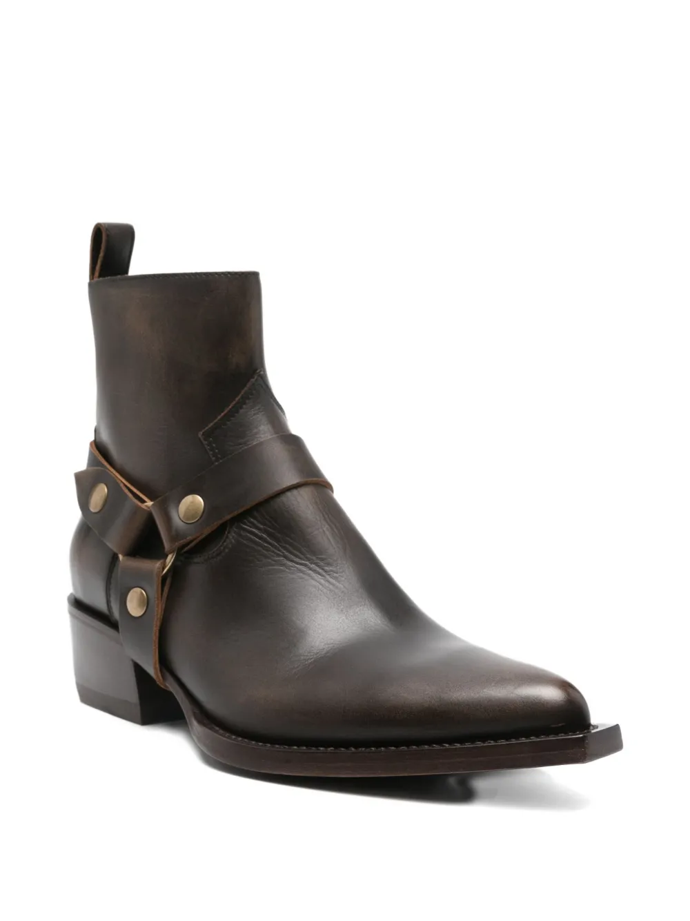 Golden Goose 50mm harness-embellished leather boots Brown