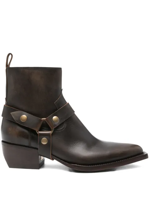 Golden Goose 50mm harness-embellished leather boots
