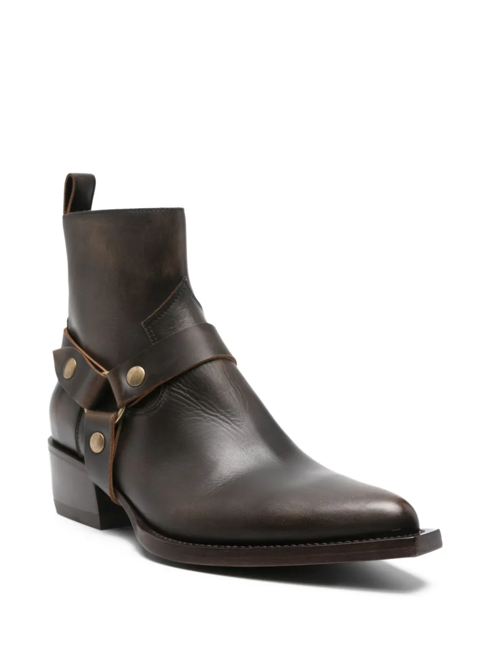 Golden Goose 50mm harness-embellished leather boots Brown