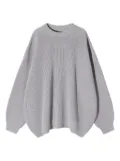 MONOCHROME ribbed crew-neck sweater - Grey